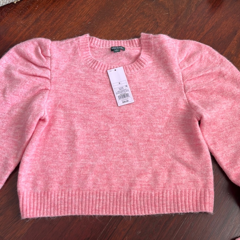 pink sweater new with tags